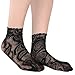 kilofly 5 Pairs Women Ultra Thin Short Ankle Socks Fishnet Lace Liner Stockings