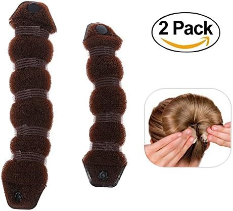 icyber Hair Styling Styler Twist Ring Former Shaper Doughnut Donut Chignon Bun Maker(1 small + 1 large)