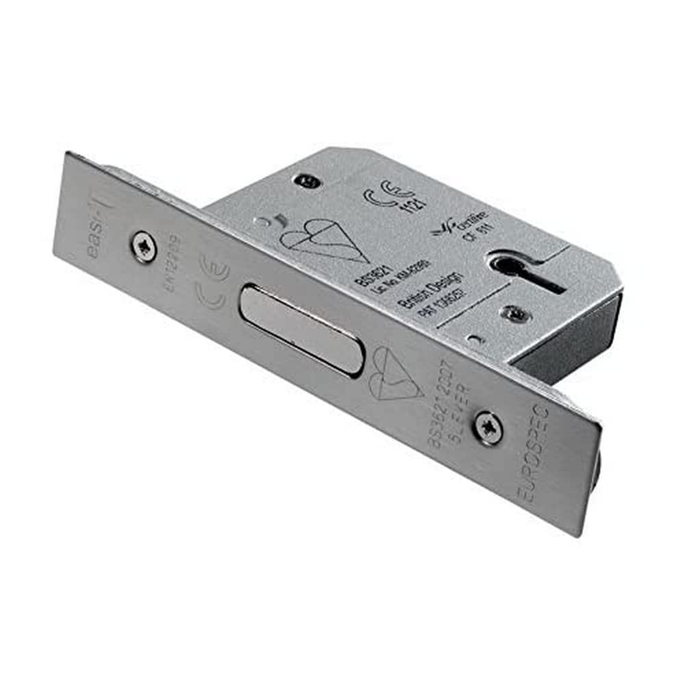 Carlisle Brass LDB5530SSS/BP British Standard Dead Lock, Satin Stainless Steel, 3 inch