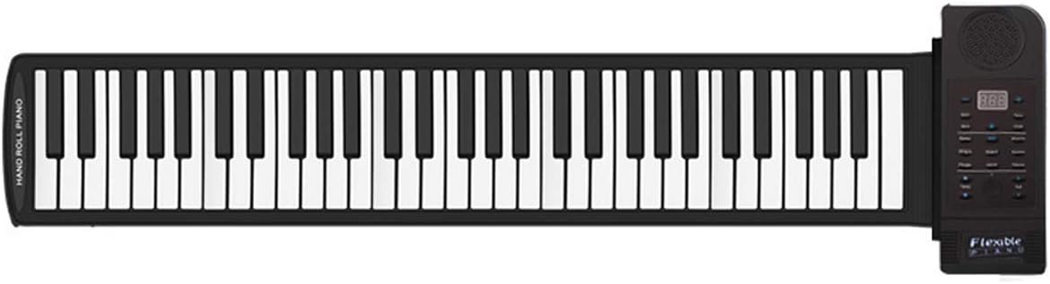 Portable Piano- 61 Keys USB Flexible WQ-323 Piano Electronic Soft Keyboard Piano Silicone Rubber Keyboard