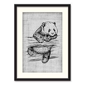 NWT Black Paper Framed Canvas Wall Art for...