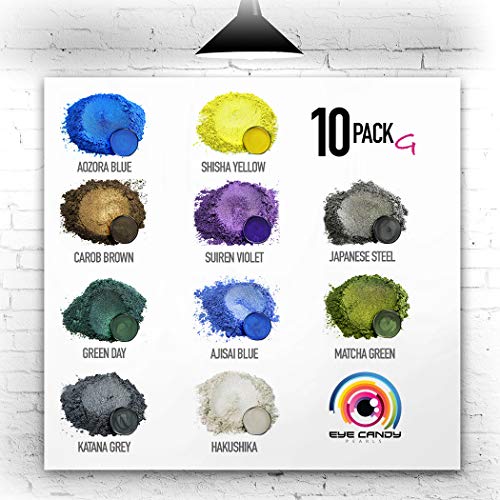 Eye Candy Pigments MultiColor Mica Pigment Powder Set Epoxy Resin