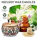 Arosky 8 x 4.2 Oz Scented Candles Gift Set, Natural Aromatherapy Soy Wax Candle in Portable Travel Tin for Women, Weddings, Birthdays, Mother's Day, Halloween, Thanksgiving, Christmas Decorations