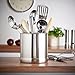 VonShef Stainless Steel Utensil Holder Large Capacity Organizer Caddy, Great for Keeping Your Kitchen Tidy, 7 Inches High