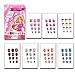 MayQueen 7PACK 84Tips Artificial Junior False Fake Art Nails, Pre-Glued Sticker Nails For Kids (7 Day Nails)