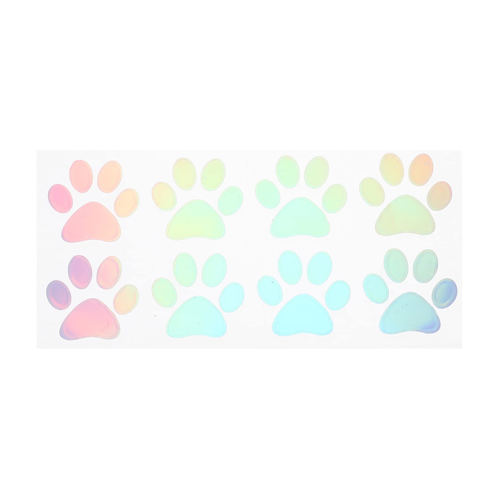 iplusmile Dog Paws Wall Decals Vinyl Stickers, Colored Paw Stickers Removable Pawprints Sticker Animal Footprint Wall Art Decoration Wall Decoration for Bedroom Living