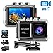 ieGeek Action Camera 20MP 4K WiFi Sports Cam Ultra HD Waterproof Camera 98ft Underwater DV Camcorder 170° Wide-Angle with EIS Sony Sensor/External Mic/2 Batteries/Carry Case/Mounting Accessories Kit
