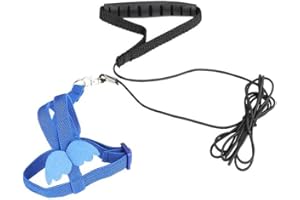 Pet Parrot Bird Harness and Leash,Adjustable Anti-Bite Nylon Rope with Cute Wing Design, Secure Training Leash for Scarlet, K