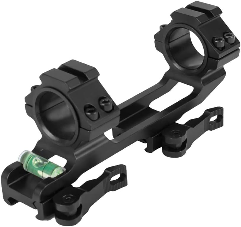 WestHunter Optics Picatinny QD Scope Mount, 1"/30mm Tactical One Piece Quick Release High Profile Rifle Scope Dual Rings with Bubble Level and Picatinny Rail, Style-2 : Sports & Outdoors