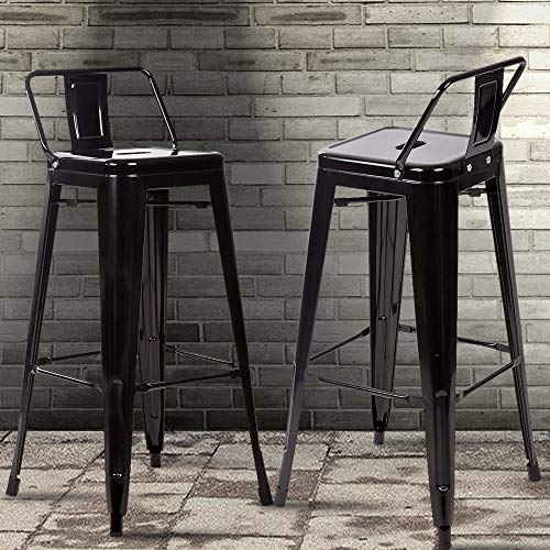 Home & Garden Furniture 30'' Metal Frame Tolix Style Bar Stools