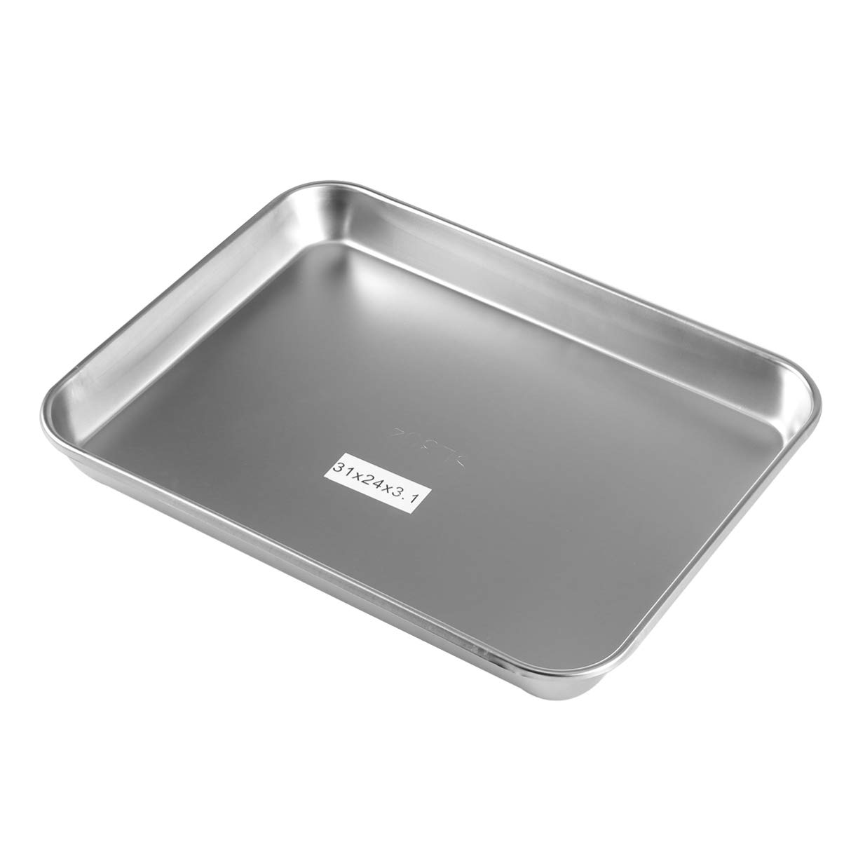 UKCOCO Metal Medical Tray- 31 * 24 * 3. 1cm Stainless Steel Medical Tray/Instrument Tray, Surgical Tray/Laboratory Tray/Dental Tool and Clinical Instrument Trays