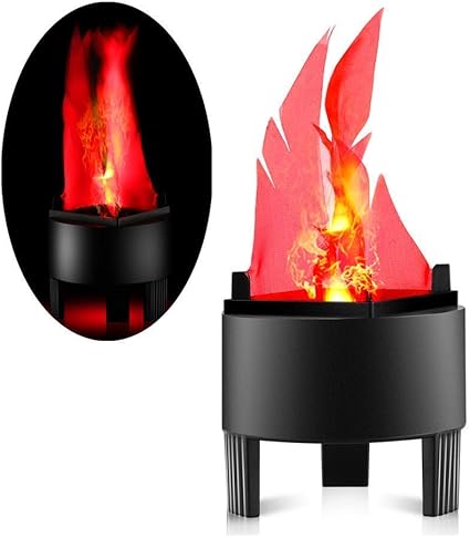 lampara de llama de fuego artificial con luz led 3d parpadeante llama electronica luz nocturna lampara de llama simulada para halloween navidad