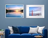 YiPinYin White A1 Boxed Gallery Frames Set of 3 for A2 Photos - MDF view 6