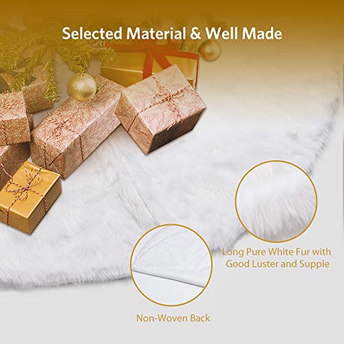 Meeqee Luxus Faux Fur Weihnachtsbaum Rock 48 Zoll Weiche