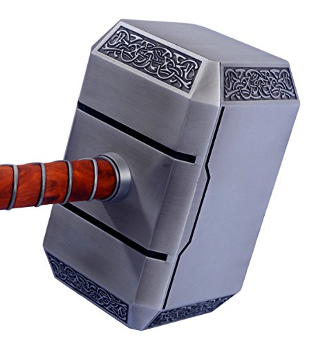 Gmasking 2016 Norse Mythology Aluminum Thor Mjolnir Solid Hammer Full Size Exclusive Props