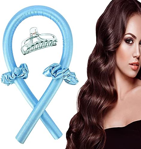 MOMSIV Heatless Curling Rod, Lazy Silk Curler Headband Set, Soft