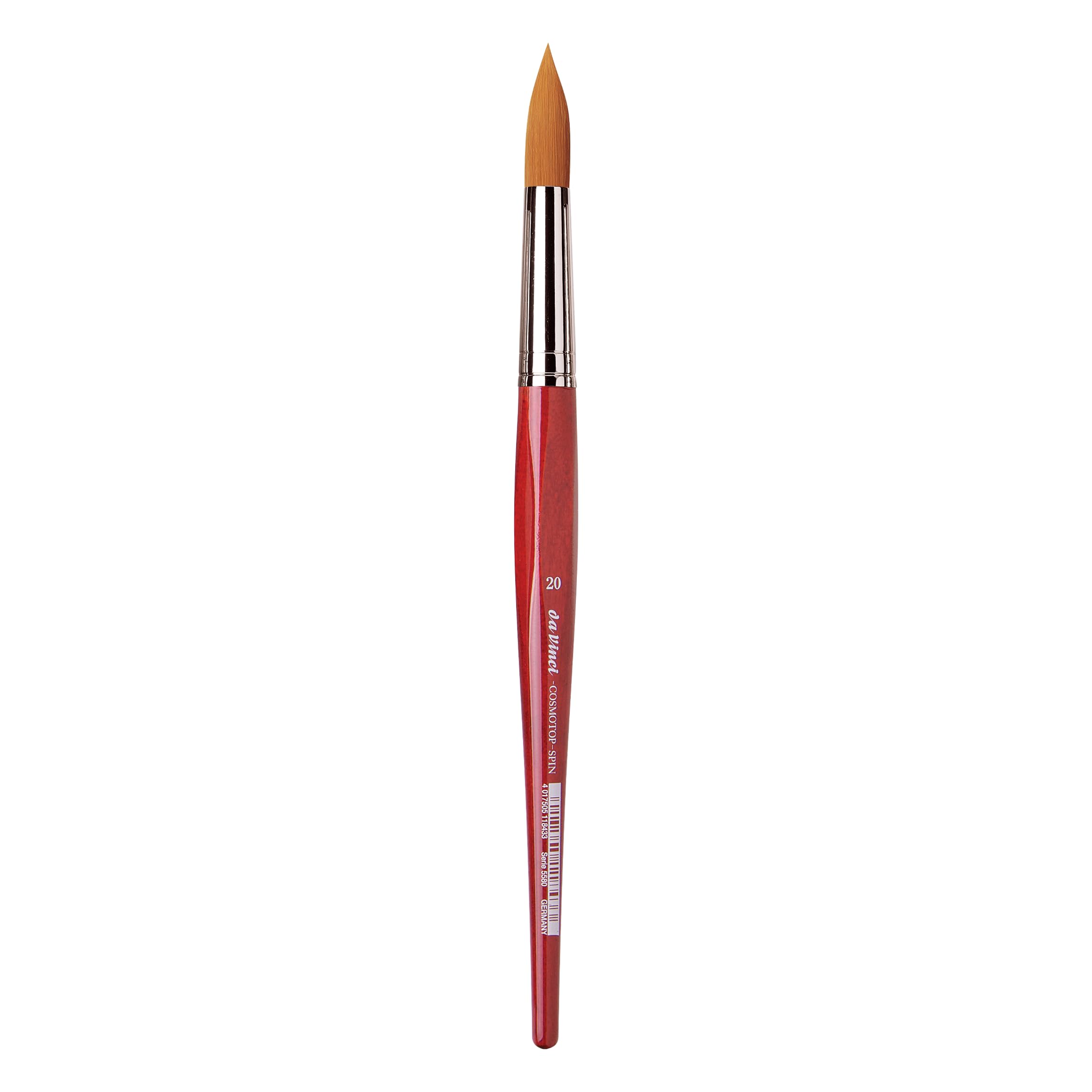 Da Vinci 5580 Series Water Colour Brush, Synthetic Fiber, Red, 27 x 1.2 x 30 cm — image 1