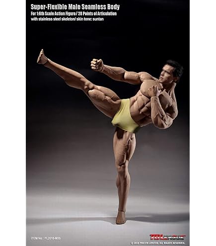 SUPER FLEXIBLE FIGURE 【PL2016-M33】 1/6 Phicen Super Flexible Male Seamless Body Steel Skeleton