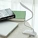 Rechargeable Book Light, LED Flexible Book Table Lamp with Clip-On Clamp, Touch Sensor and 3-Level Brightness for Read Study Bed and Desk