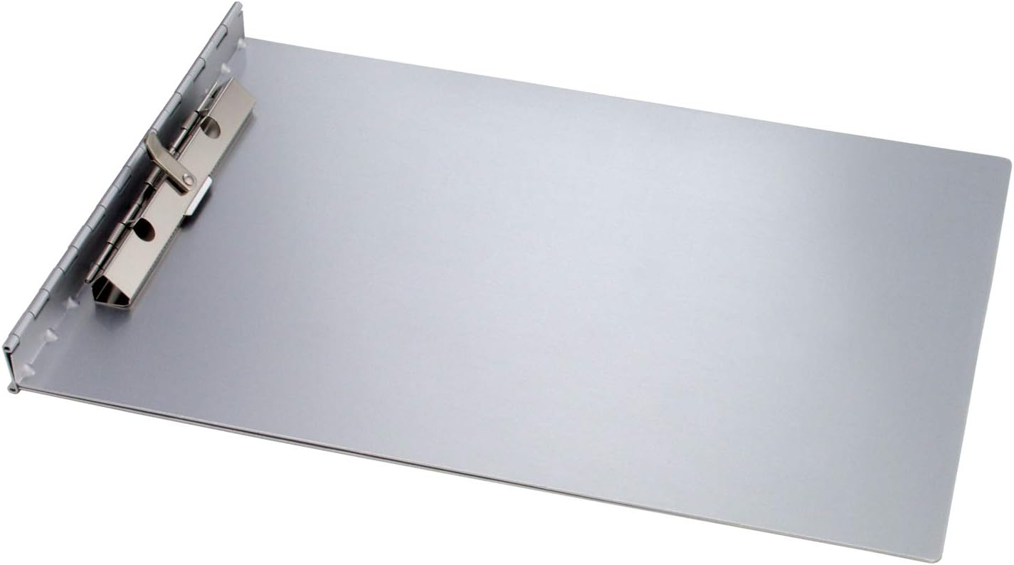 Saunders Recycled Aluminum Sheet Holder with Privacy Cover, Letter Size, 8.5 x 12-Inches, 1 Sheet Holder (13031) : Aluminum Clipboard : Office Products