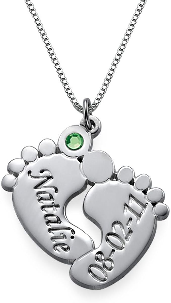 baby feet necklace