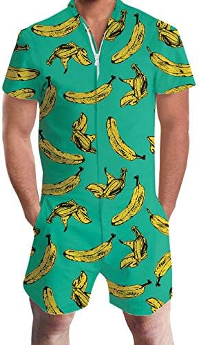 banana print jumpsuit