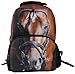 Animal FaceTM 3D Animals horse Backpack 3D Deep Stereographic Felt Fabric