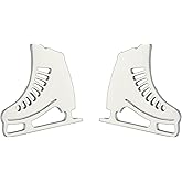 TEAMER Cute Ice Skate Stud Earrings Stainless Steel Figure Skating Stud Earrings Skater Earrings Jewelry for Women