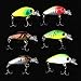iLooper 6PCS/LOT CrankBaits Fishing Lures Hard Plastic Swimbait Wobbler Fishing Lure, Artificial Bait