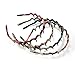 Demarkt Gril Women's Headband Handcraft Teeth Waves Hair Band (Grey)
