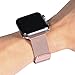 Classic 38mm Watch Band, Stainless Steel Mesh Milanese Loop Replacement Metal iwatch Band with Strong and Adjustable Magnetic Closure for Apple Watch Series 3 Series 2 Series1 , Rose Gold