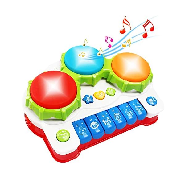 Yerloa-Baby-Drum-Music-Learning-Toys-for-Toddler-1-2-3-Year-Old-Baby-Musical-Instrument-with-Keyboard-Drum-Mini-Piano-for-Kids-for-Boys-and-Girlsnot-include-xylophone Yerloa Baby Drum Music Learning Toys for Toddler 1 2 3 Year Old Baby Musical Instrument with Keyboard & Drum Mini Piano for Kids for Boys and Girls(not include xylophone)