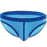 FEESHOW Men's Soft Stretch Bulge Pouch Bikini Briefs Underwear Swimwear