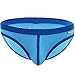 FEESHOW Men's Soft Bikini Briefs Bulge Pouch Underwear Low Rise Swimming Shorts