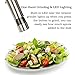 Electric Salt and Pepper Grinder Set | Stainless Steel Electronic Salt Grinder and Pepper Mill by YIHONG | Battery Operated Ceramic Grinders with Light and Adjustable Coarseness (Pack of 2)