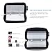 2 Set Memory Card Holder, HONSKY ® 22 Slot SD CF SDHC SDXC MMC Micro SD SecureDigital Memory CompactFlash Cards Carrying Cases & Sleeves Bags Media Storage & Organization - Black