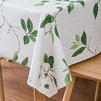LOHASCASA Heavy Weight Vinyl Rectangle Table Cover Wipe Clean PVC Tablecloth Oil-Proof/Waterproof Stain-Resistant - 54 x 72 Inch