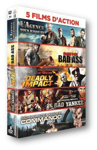 5 Films D'action : L'agence Tous Risques + Bad Ass + Deadly Impact + Bad Yankee + Commando - Pack
