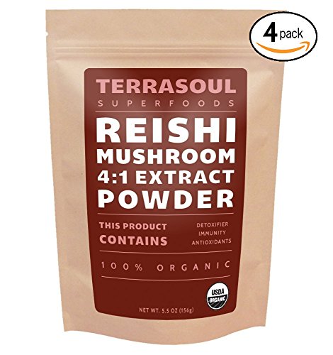 Red Reishi Mushroom Powder 4:1 Extract (Organic), 22 Ounces