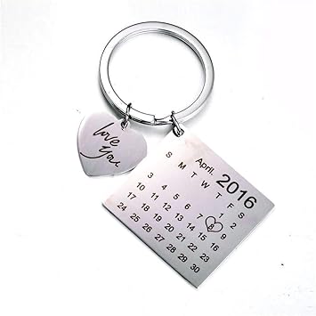 calendar keychain for girlfriend