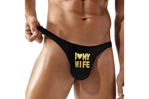 SEXY CODE 1701 Men's Thong Underwear, Low Rise G-String Bikini Briefs, Sexy T-Back for Gym & Sport