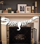 Dinosaur Dino Happy Birthday Banner Fossil Jurrasic T-REX Garland -- Party Decoration Supplies