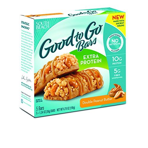 South Beach Double Peanut Butter Good to Go Bars (5 Bars) - Extra Protein