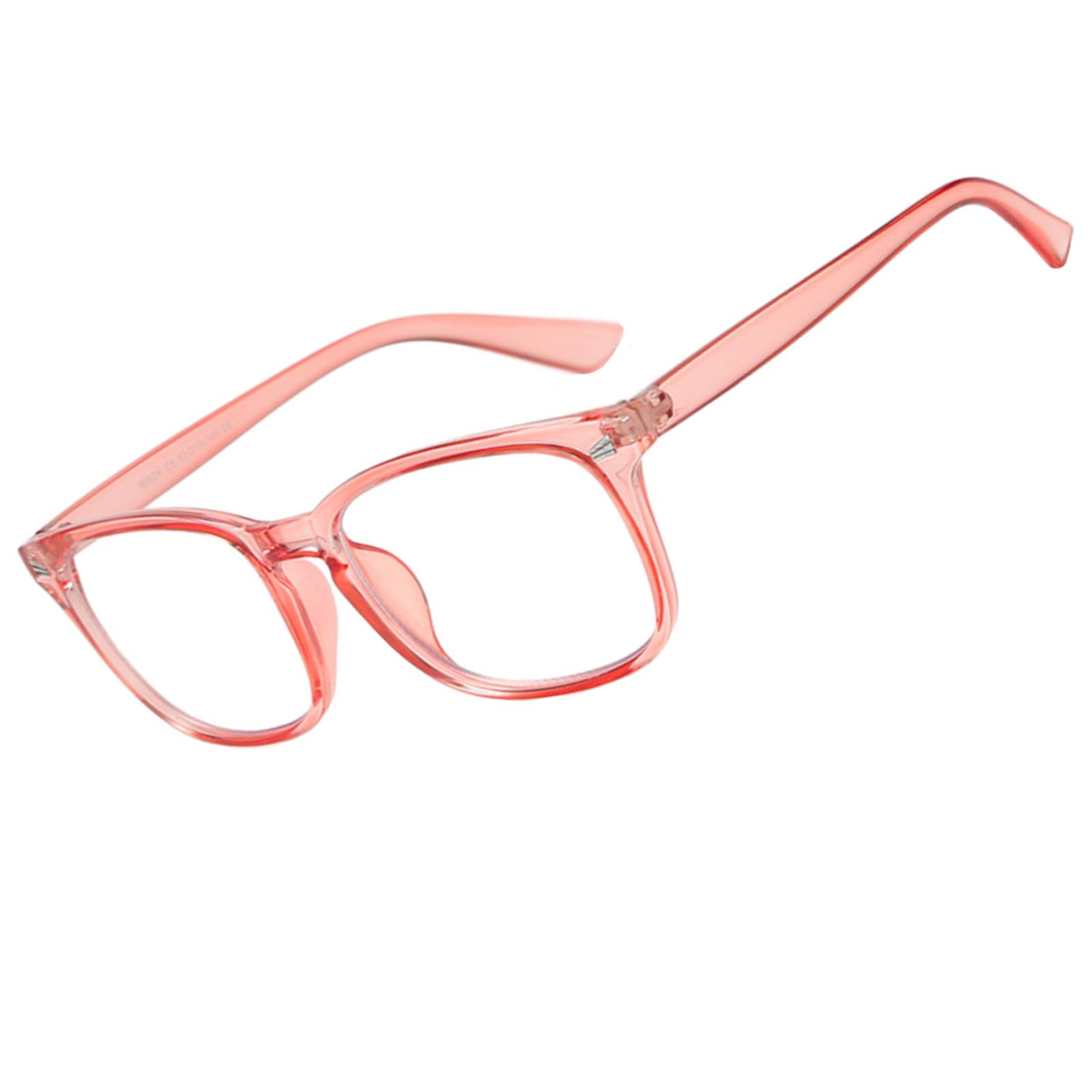 genkigold Blue Light Blocking Glasses:Improve Sleep Quality,Promote Melatonin Production,Ease Dry Eyes,Headaches from for Computer,TV,Gaming,Present for Women and Men - Pink Frame-Clear Lenses