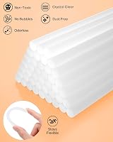 Shall Full Size Hot Glue Sticks 0.43x4 inch 120 Pack Clear for All-Temp Glue view 2