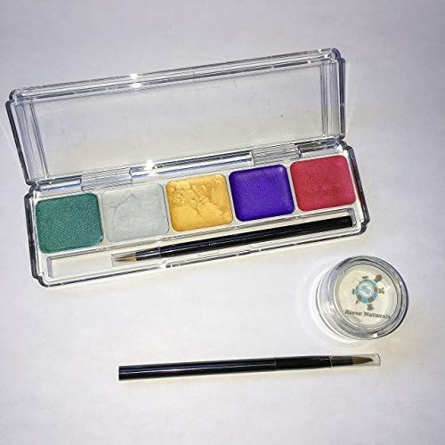 Premium All Natural Face & Body Paint, Dye-Free, Organic Ingredients, Non-Toxic for Adult/Kid Use. Great for Halloween & All Occasions. No Fragrance. Made in USA.(Princess/Fairy 2)