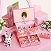 SONGMICS Musical Jewelry Box Ballerina Jewel Storage Case, Gift for Little Girls, Ball Princess with Brahms Lullaby Melody, Pink UJMC006