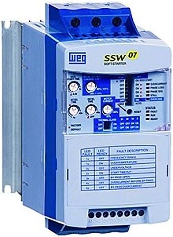 WEG SSW070030T5SZ Soft Starter, 30 Amps, 10 HP @ 230V/20 HP @ 460V, 100-250VAC Control Voltage, w/Built-In Bypass