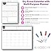 Magnetic Dry Erase Monthly Fridge Calendar 17