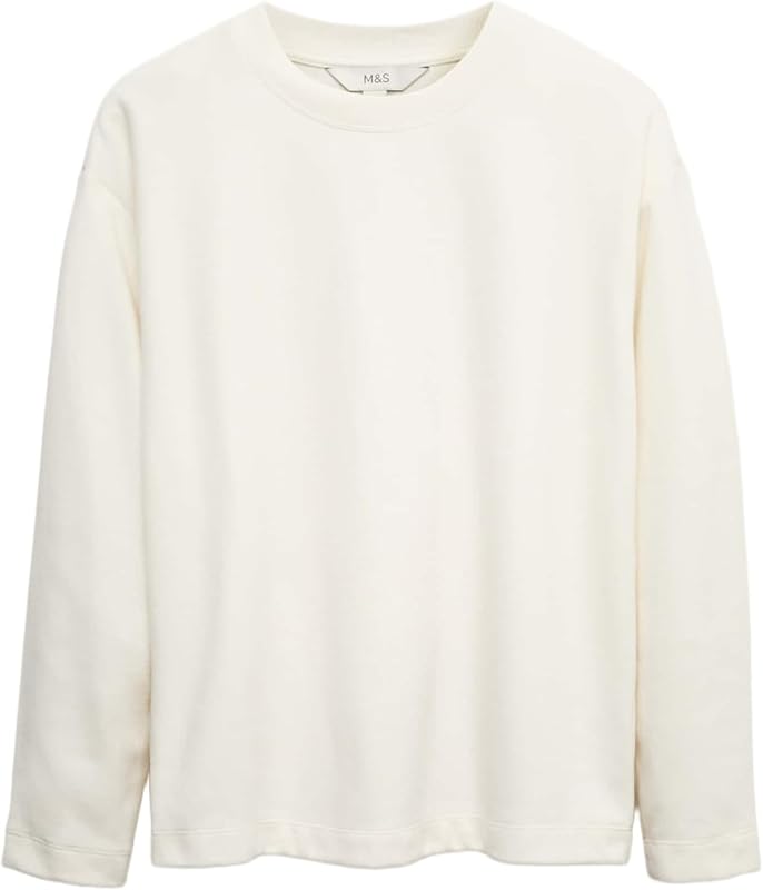 Sweatshirt Regular Fit Elfenbein 40
